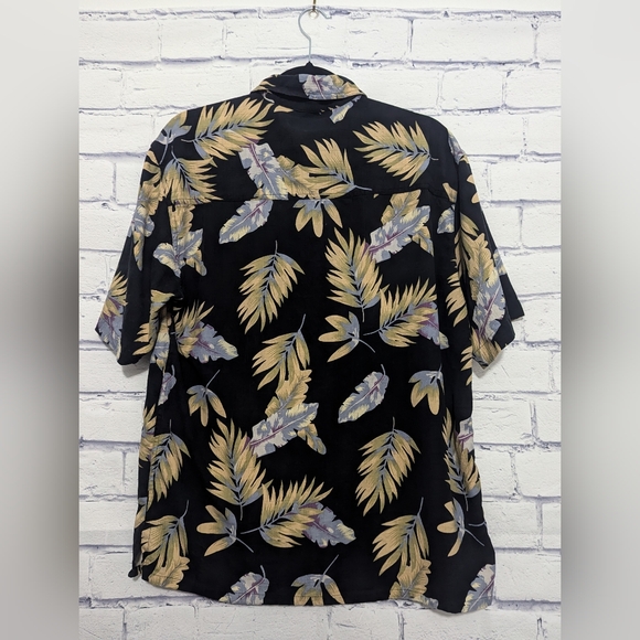 Island Republic Tropical Beachy Button Down 100% Silk Shirt Men's Size Medium - Picture 2 of 5